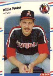 1988 Fleer Baseball Cards      490     Willie Fraser UER#{(Wrong bio stats&#{for George H
